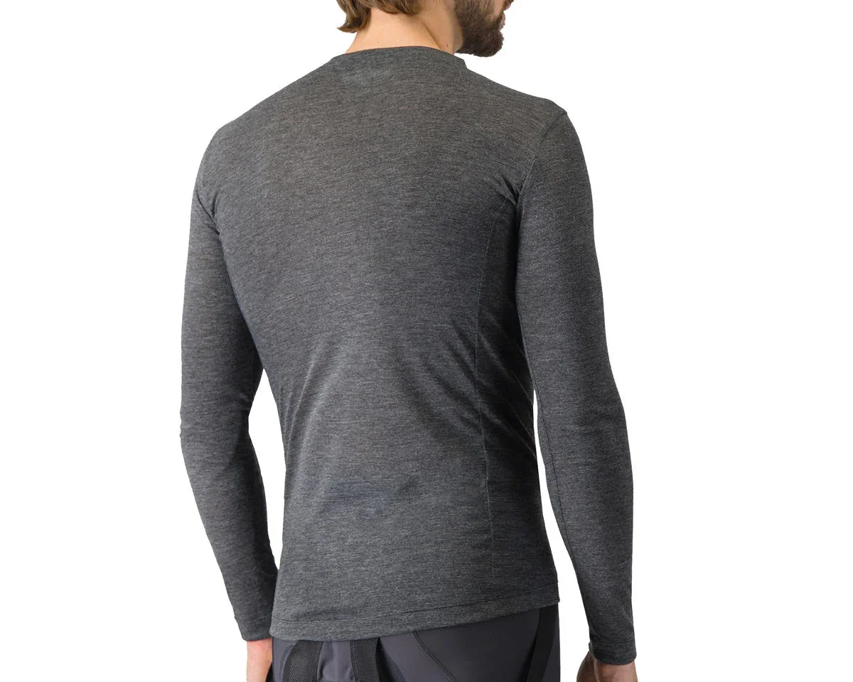 Castelli Medio Long Sleeve Base Layer (Melange Grey) (L) - view 2